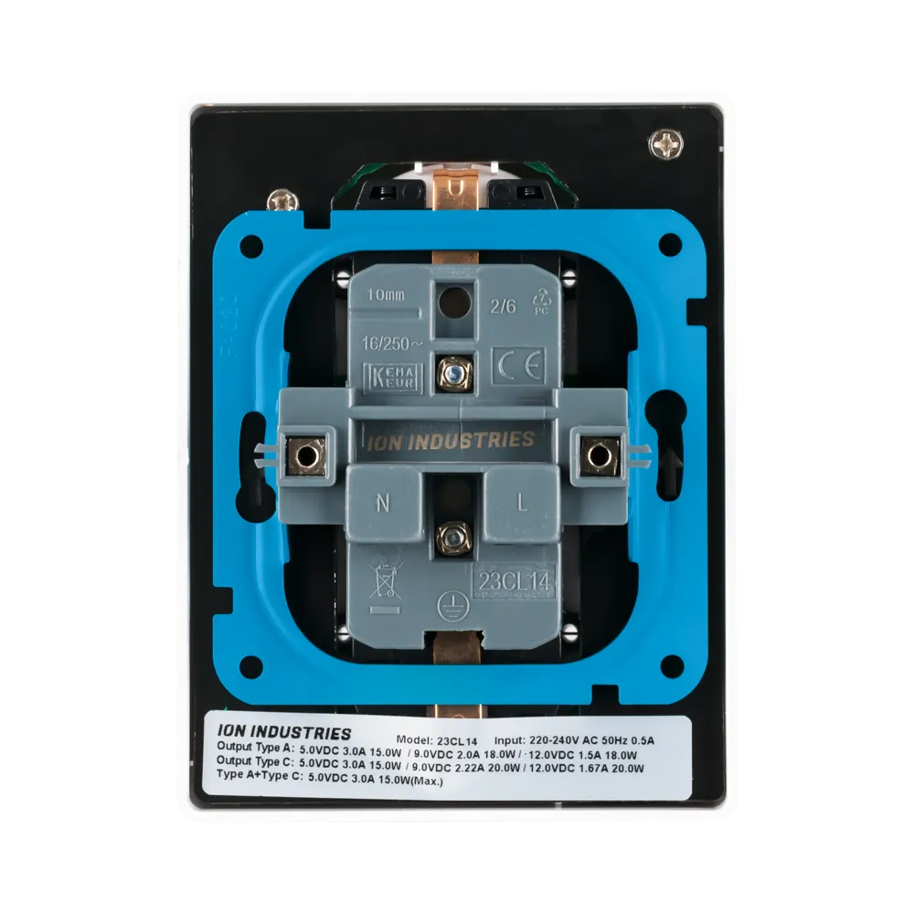 Wandcontactdoos Half Opbouw 2-voudig RA USB A + USB C Alpin Wit