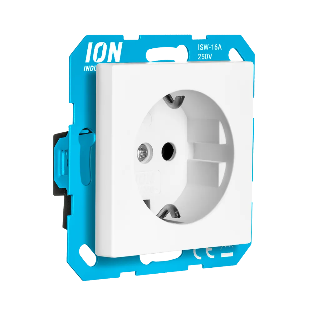 Wandcontactdoos RA met Aanraakbeveiliging V1/J1 Alpin Wit