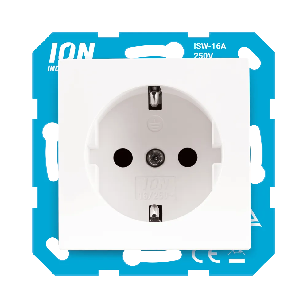 Wandcontactdoos RA met Aanraakbeveiliging V1/J1 Alpin Wit