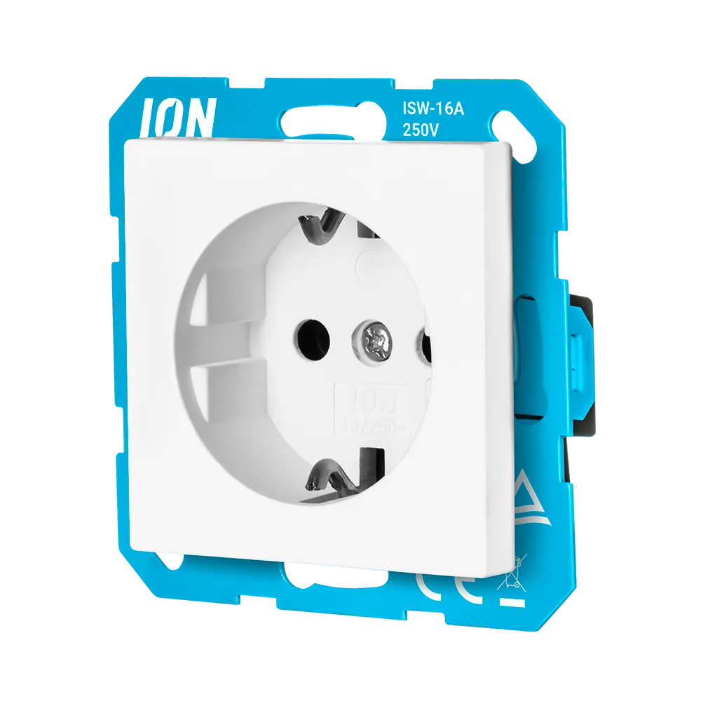 Wandcontactdoos RA met Aanraakbeveiliging V1/J1 Alpin Wit