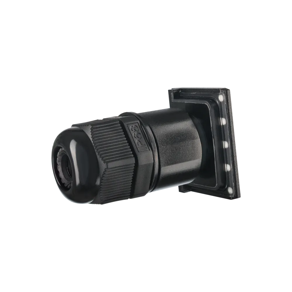 Invoerstuk M20 met Wartel doorlaat 7-12 mm Zwart