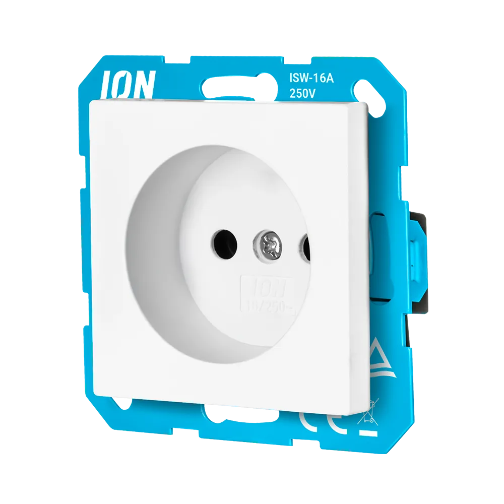 Wandcontactdoos zonder RA met Aanraakbeveiliging V1/J1 Alpin Wit