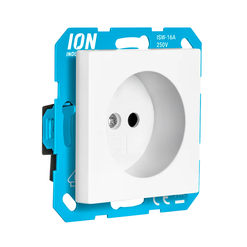 Wandcontactdoos zonder RA met Aanraakbeveiliging V1/J1 Alpin Wit
