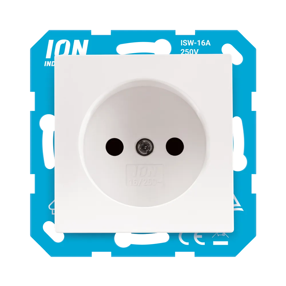 Wandcontactdoos zonder RA met Aanraakbeveiliging V1/J1 Alpin Wit