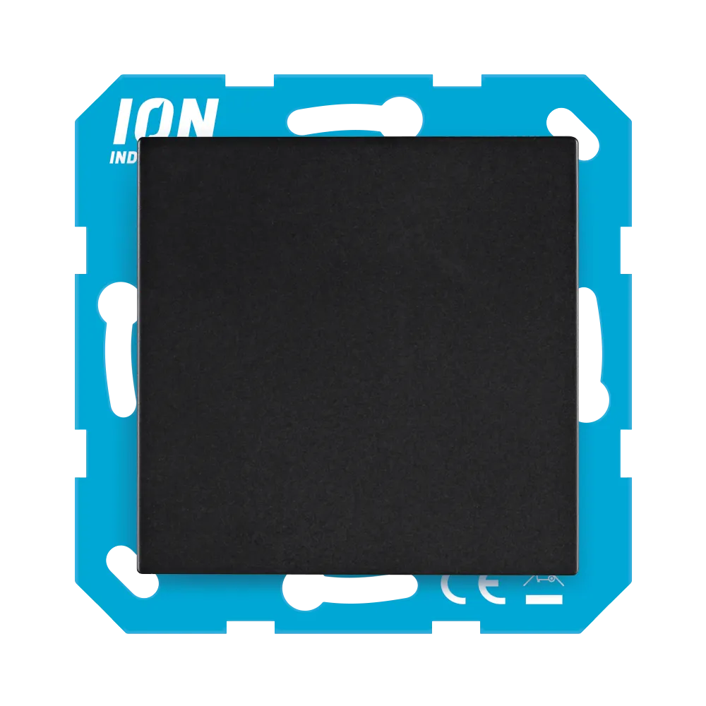 Blindplaat V1/J1 Mat Zwart