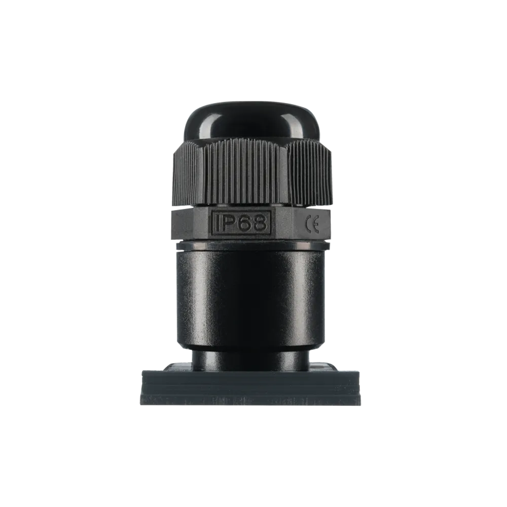 Invoerstuk M20 met Wartel doorlaat 7-12 mm Zwart